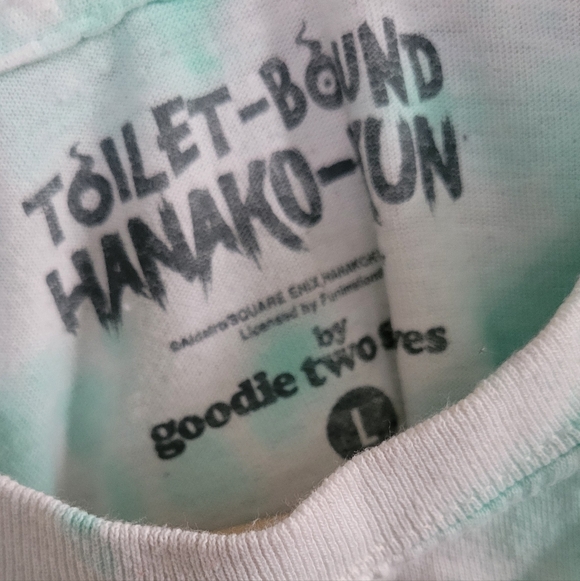 ANIME Graphic Short Sleeve Tee - Blue & White - Unisex Size L - Picture 4 of 4